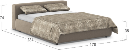 Кровать двуспальная MOON 1007a